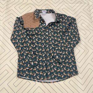 Blue Quail Green Buck Longsleeve Button Down